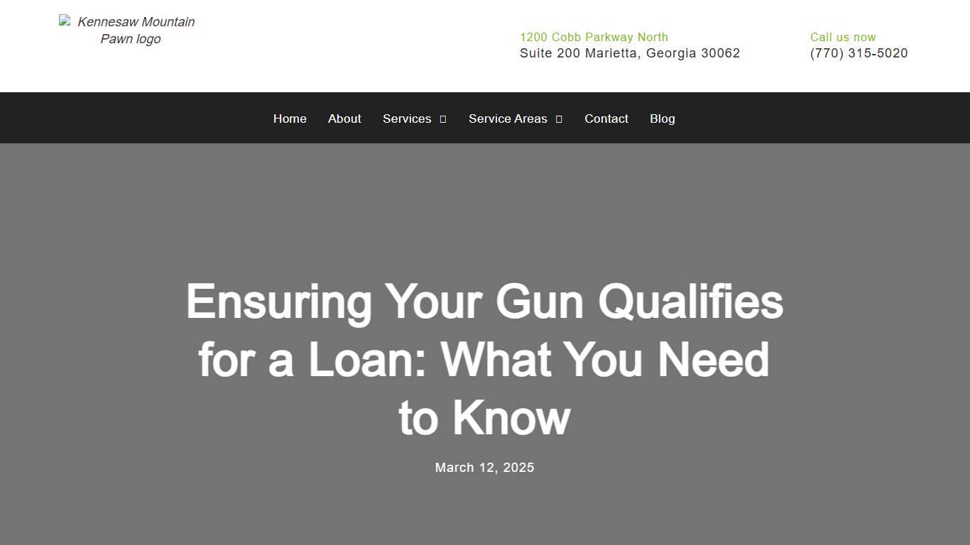 Ensuring Your Gun Qualifies for a Loan: What You Need to Know