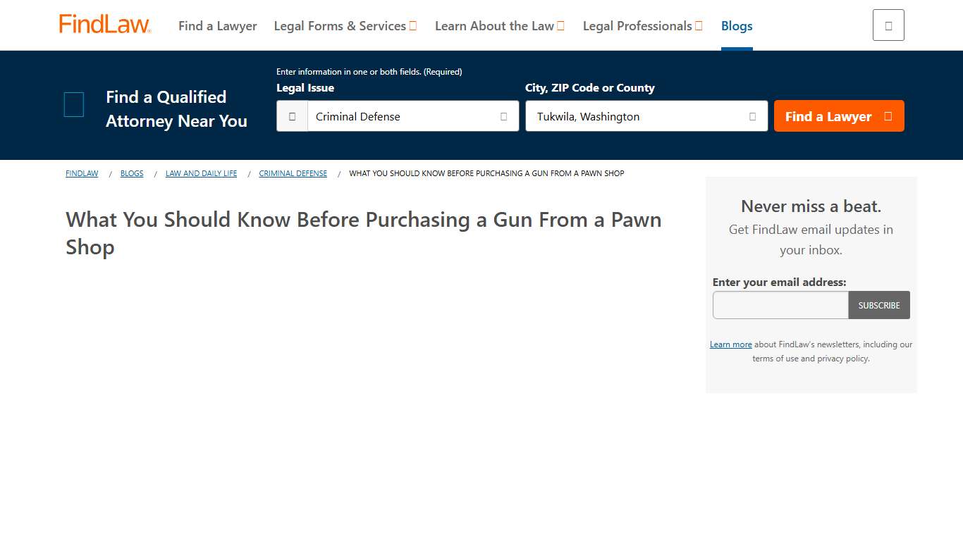 What You Should Know Before Purchasing a Gun From a Pawn Shop - FindLaw